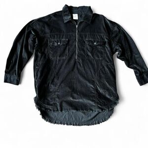 Aerie Offline Black Corduroy Shacket Size M